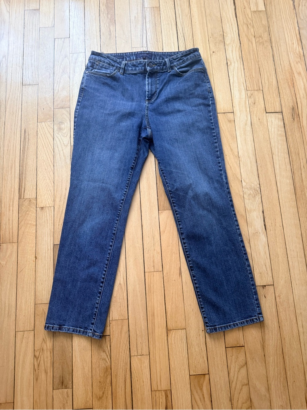 Talbots Straight-Leg Dark Blue Jeans - Picture 1 of 4